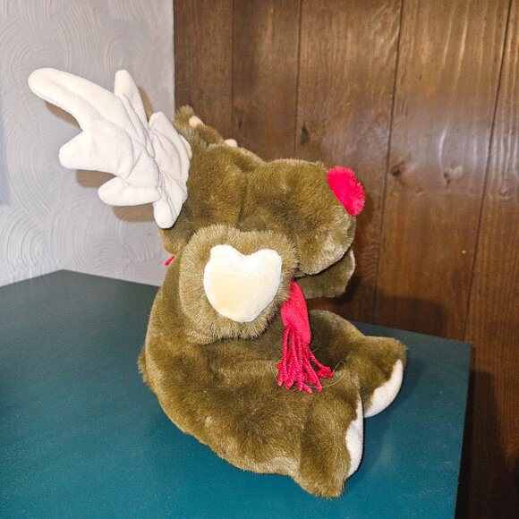 JS International Red Nose Reindeer Stuffed Animal - Picture 2 of 6
